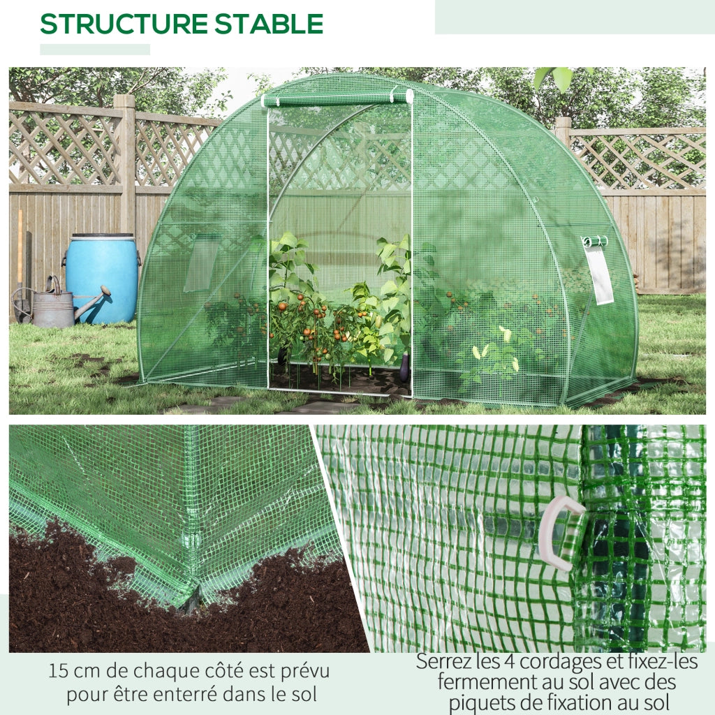 Serra da Giardino Tunnel ¨C zephmum ¨C Verde 3x1.5x2 m