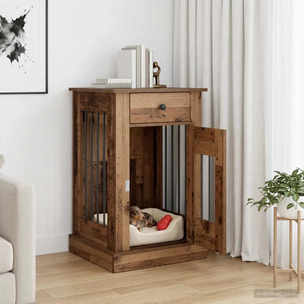 Mobile da cassa per cani Legno antico 50 x 47,5 x 80 cm 8014783