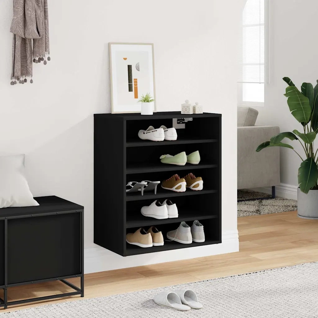 Armadi per scarpe 60 x 35 x 70 cm Nero 808937