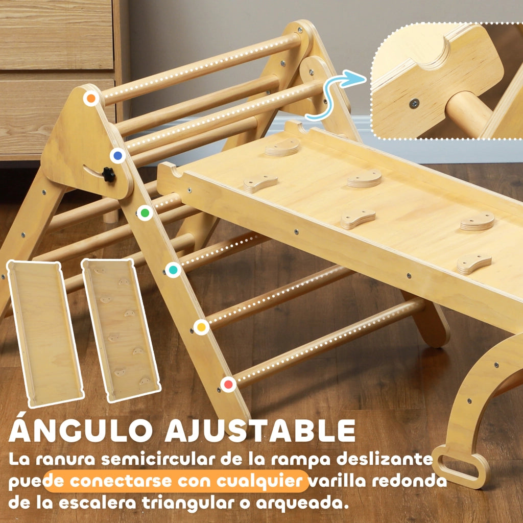 Struttura di arrampicata per bambini in legno ¨C zephmum ¨C 178x64.5x63 cm