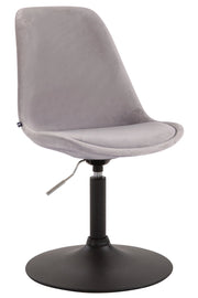 Sedia da pranzo Maverick in velluto grigio,nero