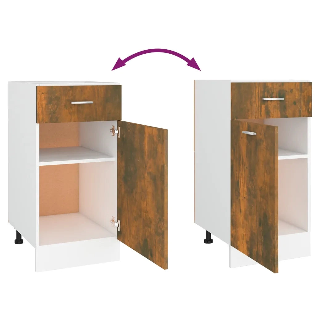 Mobile con Cassetto “Lyon” Rovere Fumo 40x46x81,5 cm 815570