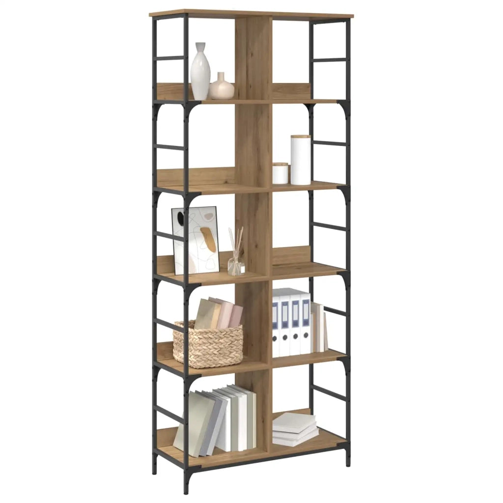 Libreria 4 livelli 78,5 x 33 x 188,5 cm metallo PB 8010896
