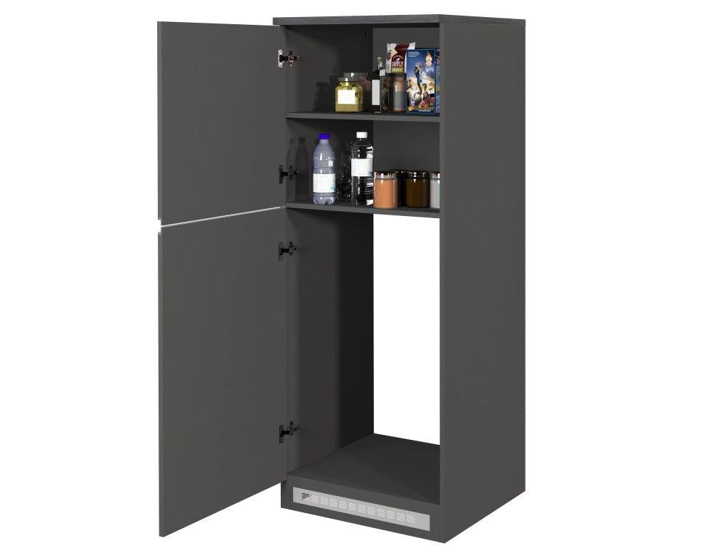 Colonna Porta Frigo SOLE - Antracite/Report, Moderna e Funzionale