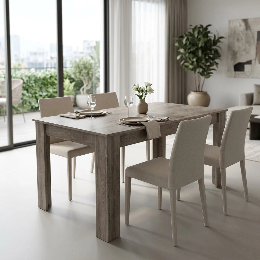 Tavolo da Pranzo in Legno Composito cm 140x80 - HENRY