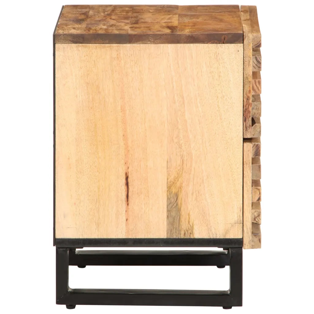 Comodino 40x34x46 cm in Legno Massello di Mango 377426