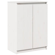 Buffet credenza cassettiera armadio mobile contenitore organizer per cucina soggiorno salotto 60 x 36 x 84 cm legno massello di pino bianco 02_0030375