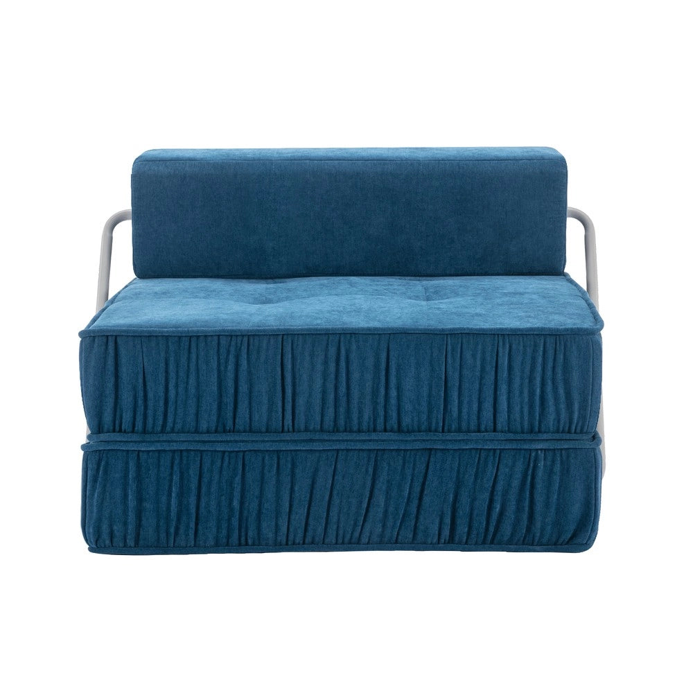 Poltrona Letto Futon Reclinabile ¨C Xylo ¨C Blu, Tessuto