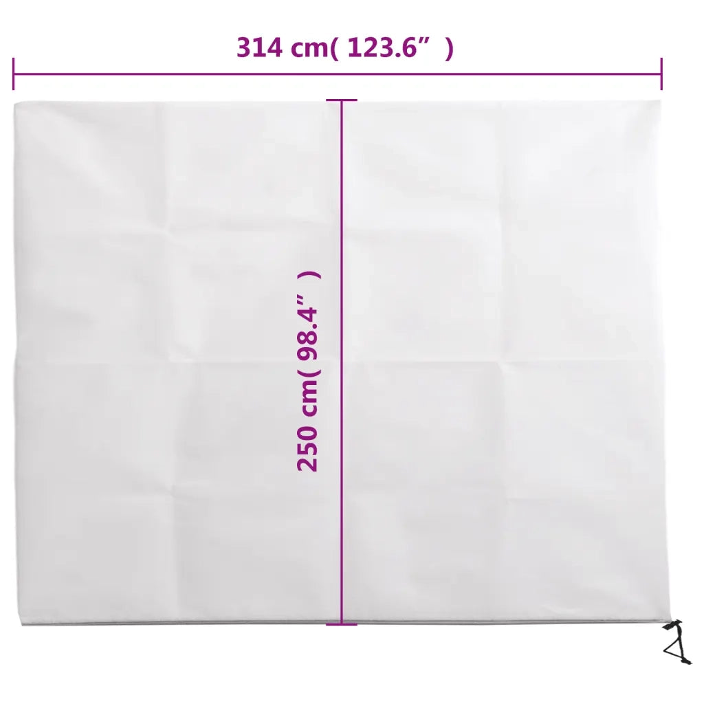 Coperture con Cerniera per Piante 10 pz 70 g/m2 3,14x2,5 m CFW3576810