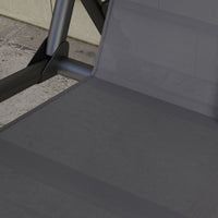 Coprisedile per Dondolo da Giardino 115x48x48cm in Tessuto a Rete Grigio