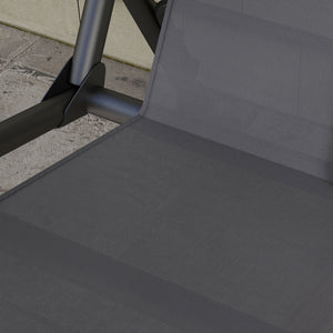 Coprisedile per Dondolo da Giardino 115x48x48cm in Tessuto a Rete Grigio