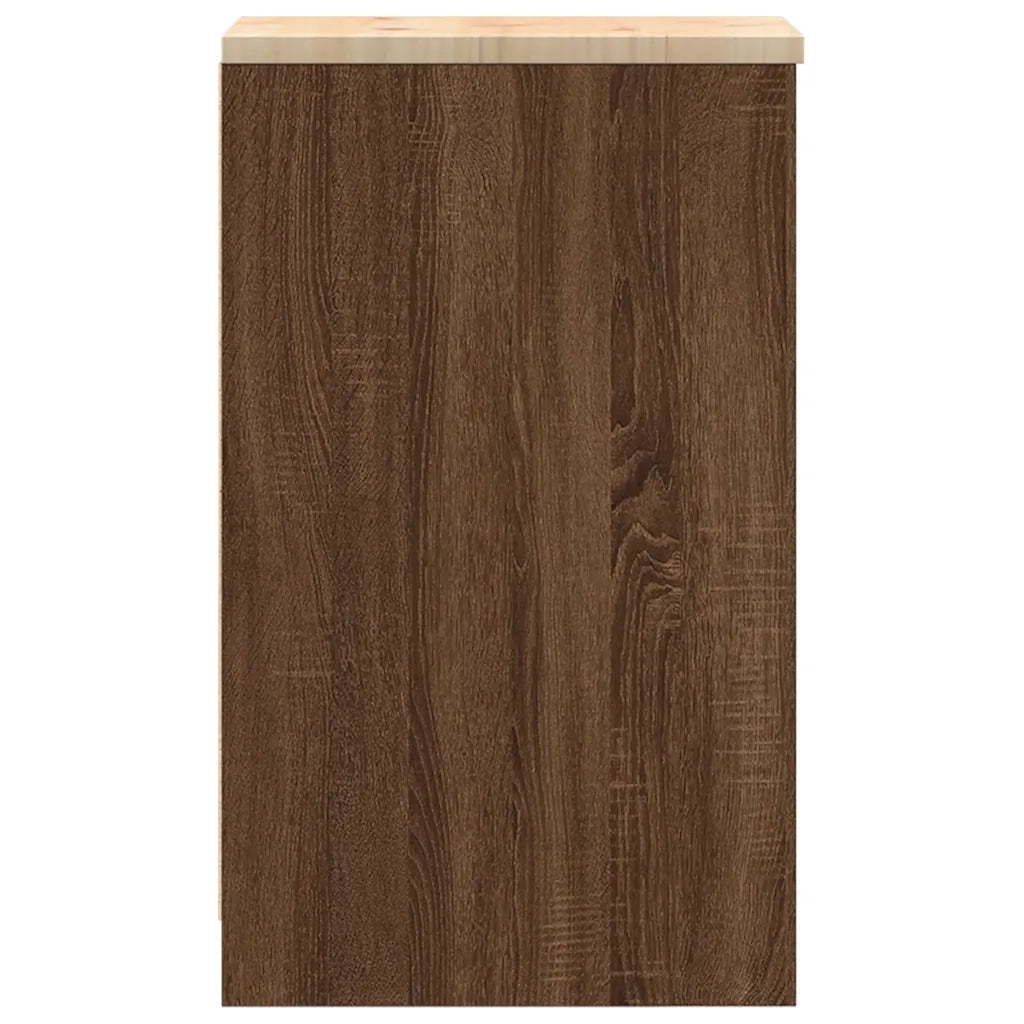 Armadietto per Garage in Rovere Marrone 30x51x85 cm CFW3673908