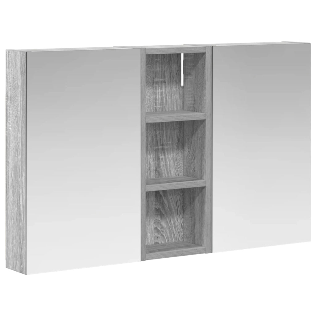 Set di Armadi da Bagno con lo scaffale 3 pcs 80 x 10,5 x 50 cm