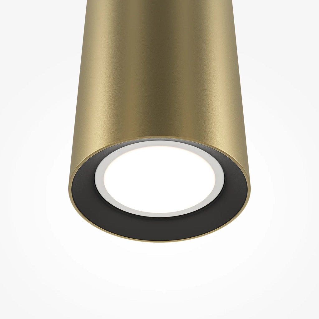 Maytoni lampada a sospensione moderna Pro Focus 1 luce GU10 oro alluminio