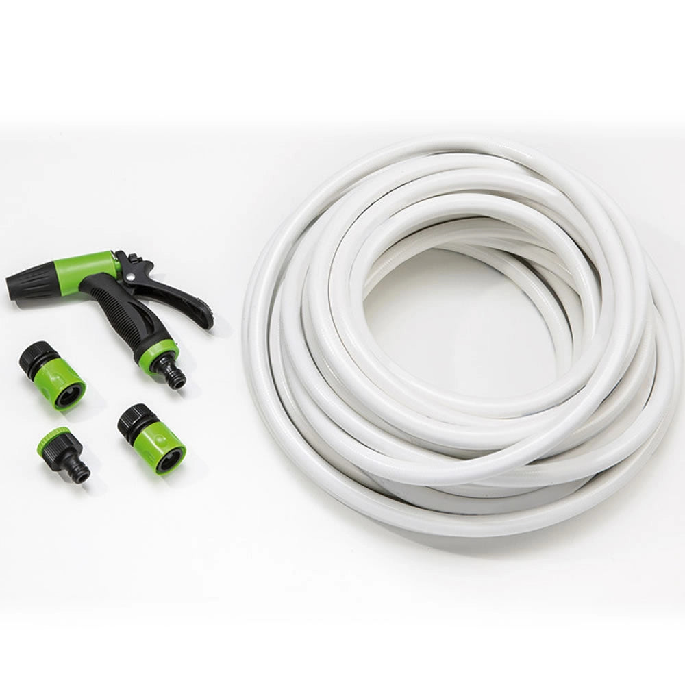 Tubo in pvc retinato diametro mm 17 metri 25 con pistola e attacchi