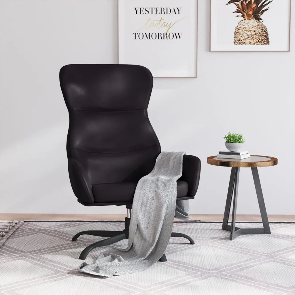 Poltrona Reclinabile Nera in Similpelle cod mxl 32713