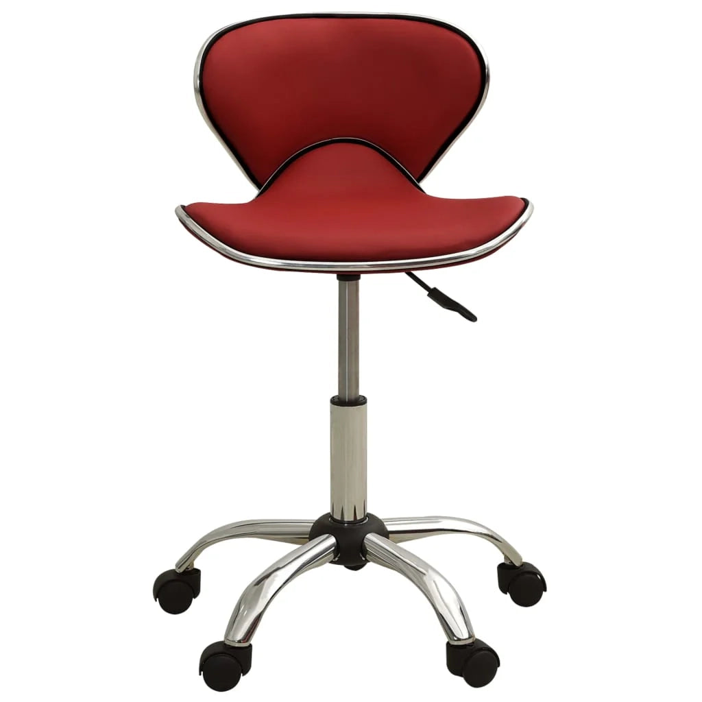 Sedia da ufficio/sedia da studio/poltrona/sedia per computer in similpelle rossa 02_0024059