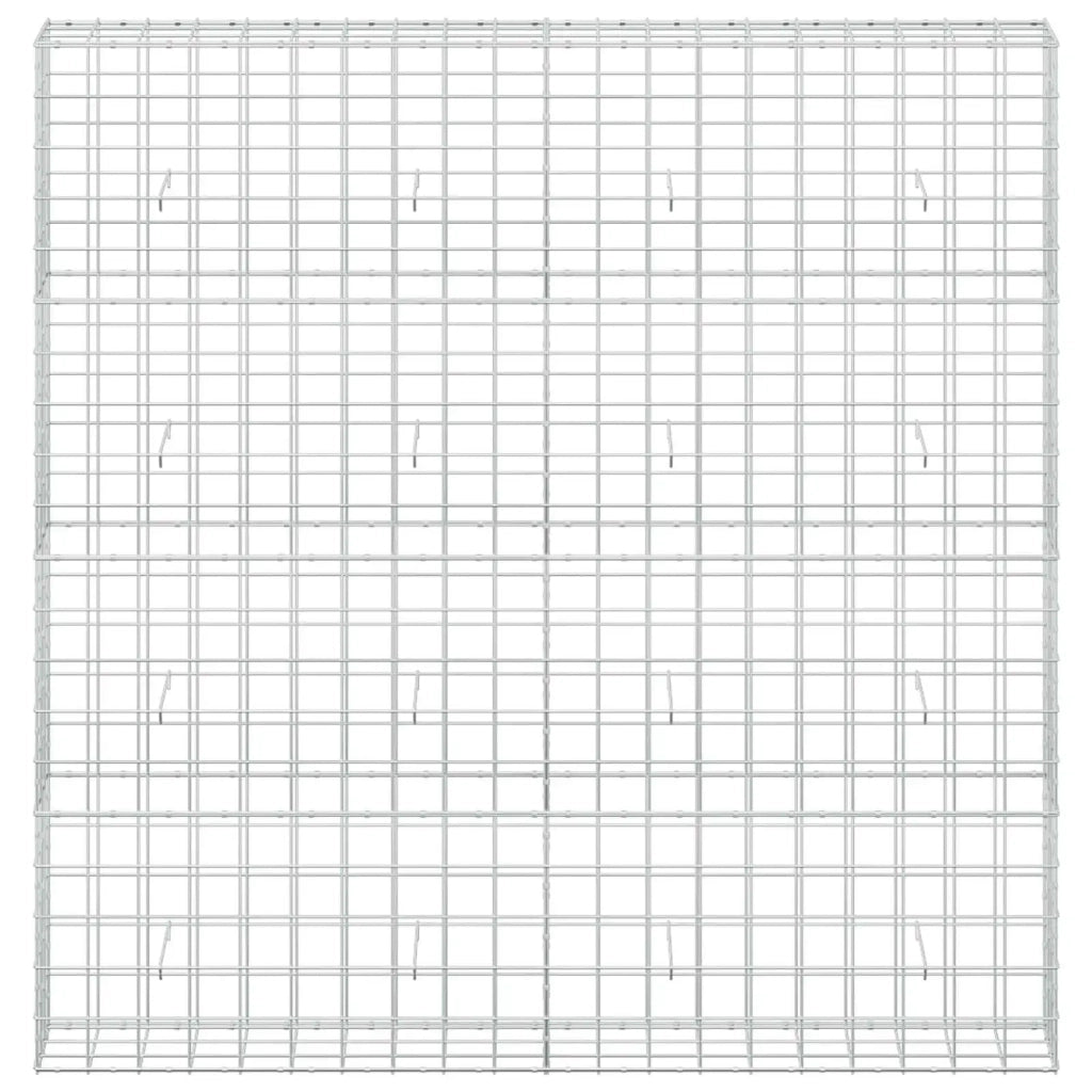 Gabione con filo da 5 mm e rete 10x10 cm 200x30x200 cm 3465166