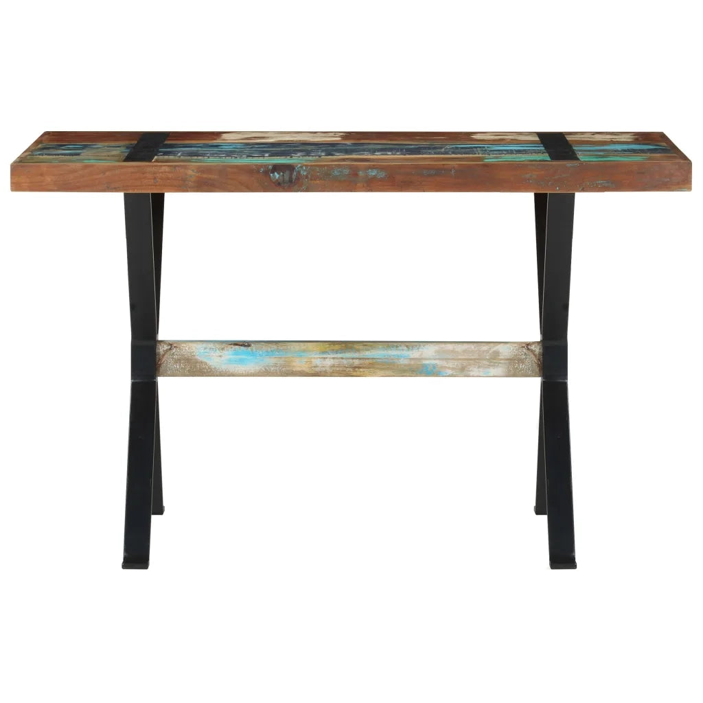 Tavolo da Pranzo 120x60x76 cm in Legno Massello di Recupero 321605