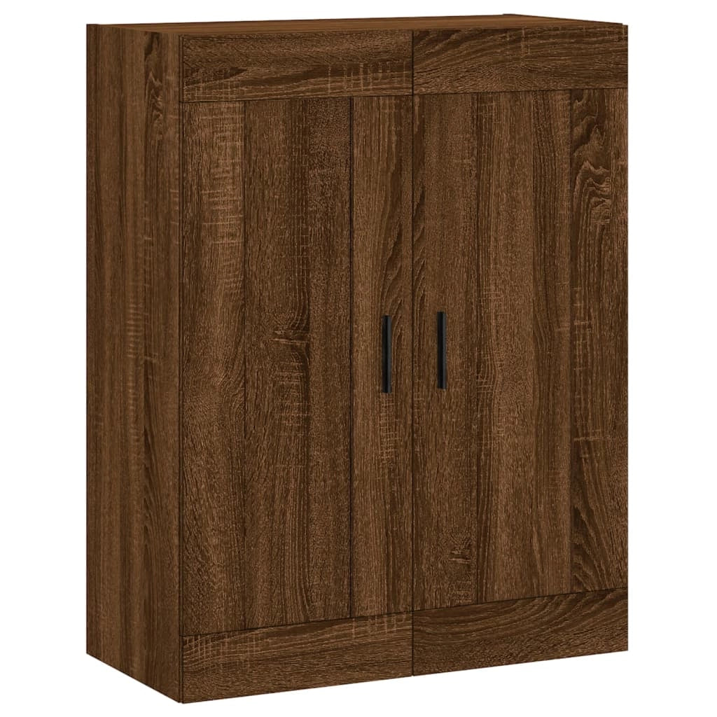 Set di 2 pensili moderni 69,5 x 34 x 90 cm pratici per riporre oggetti stile elegante legno composito marrone 02_0055490