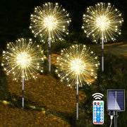 Decorazione di Natale per esterno Lampade solari per giardino 120 led fiore di campo 8 modalità presa solare illuminazione esterna resistente al tempo decorazione per vasi fioriti per giardino balcone terrazza