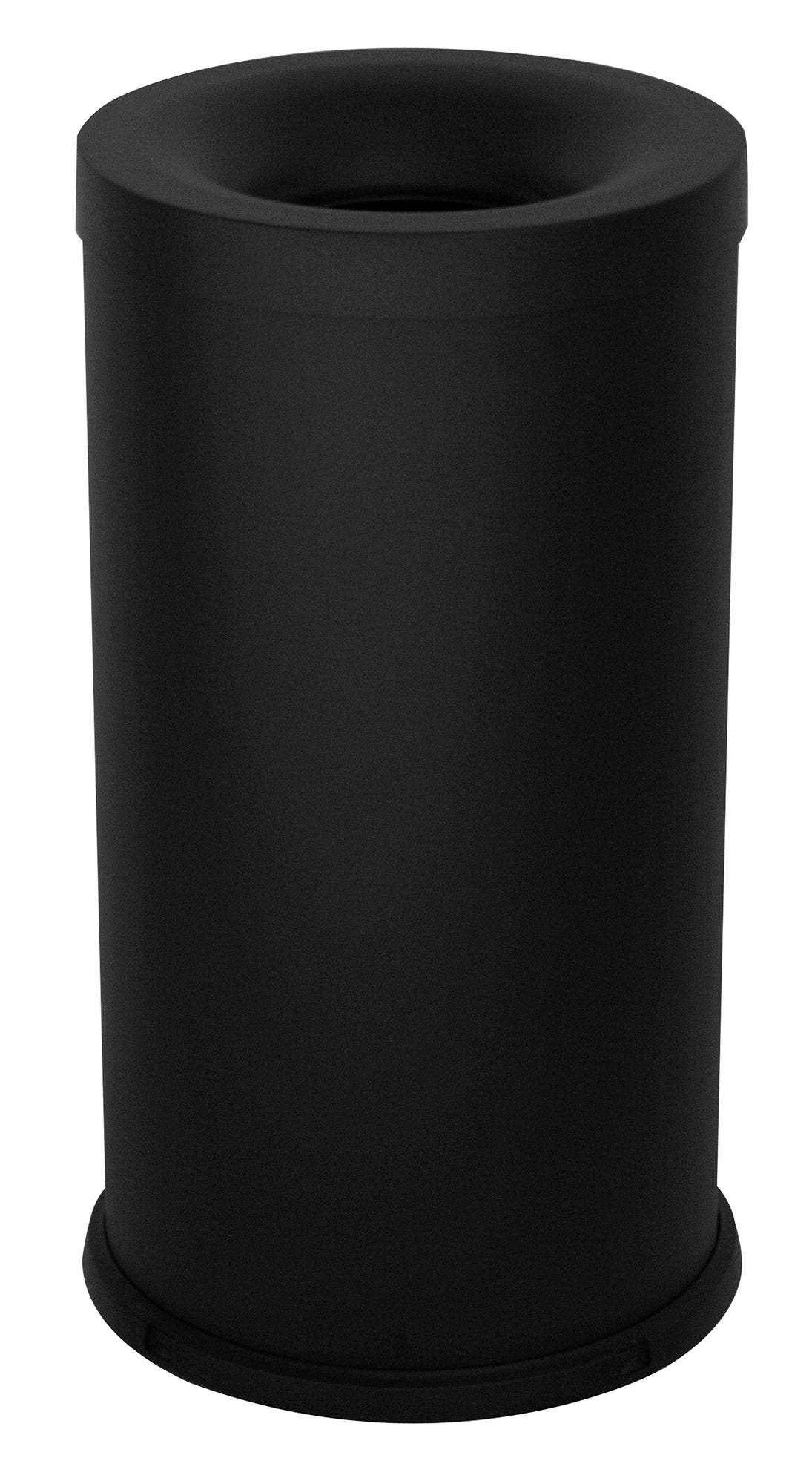 Pattumiera Gettacarte Ø31xh60 cm Autoestinguente In Acciaio Verniciato Nero