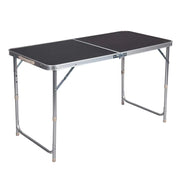 Tavolo da campeggio tavolo pieghevole regolabile 120 cm nero 19_0000974