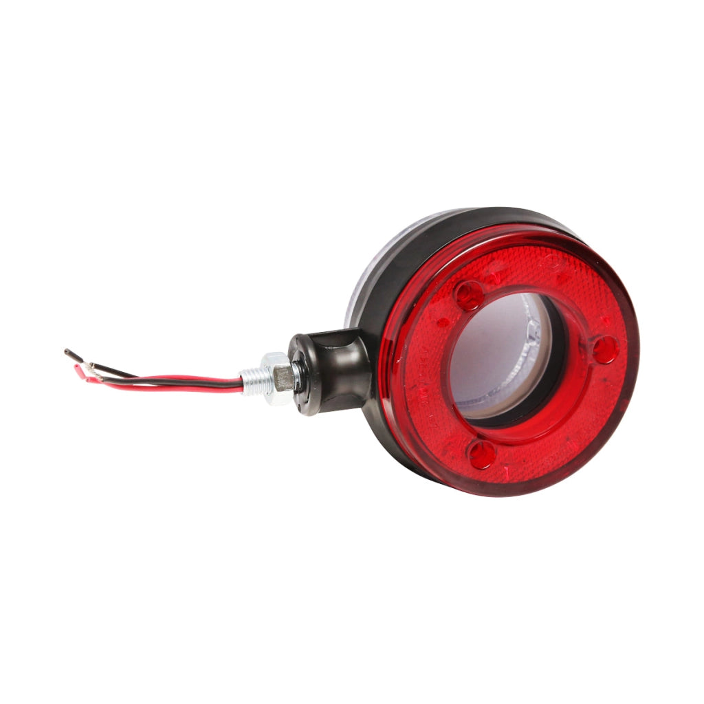 Lampada di posizione con LED, 12-24V, rosso-bianco, Breckner Germany, modello FR0330RW.