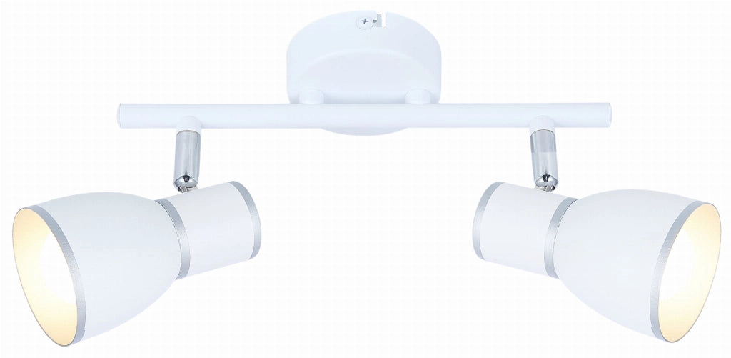 Plafoniera Candellux FIDO 2xE14 metallo bianco/cromo 35cm