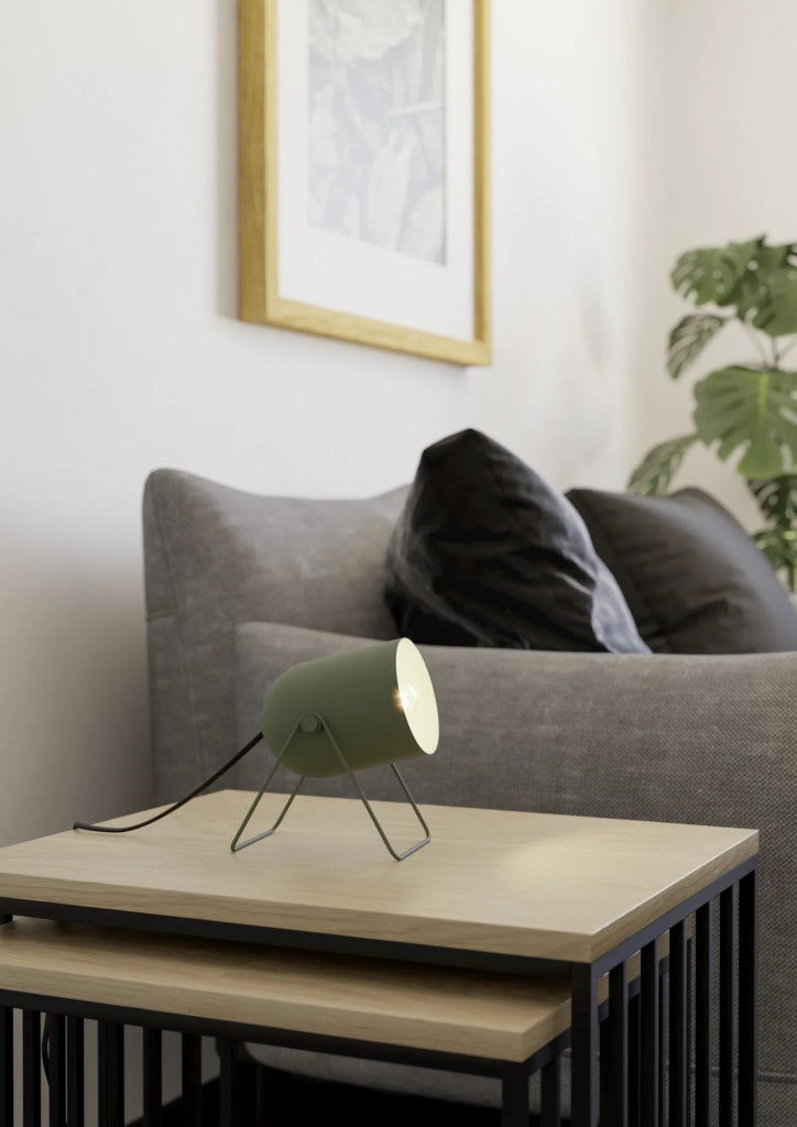 Lampada Scrivania Contemporaneo Tilston Acciaio Verde 1 Luce E14 Ip20
