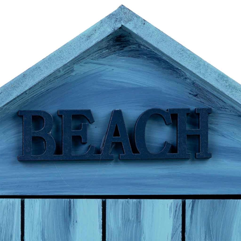 Cassetta portachiavi in ​​legno blu, 20x8x30h cm