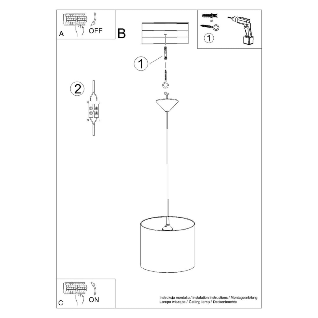 Lampada a sospensione KORONA bimbi corona Ø30 E27 Pure Lume