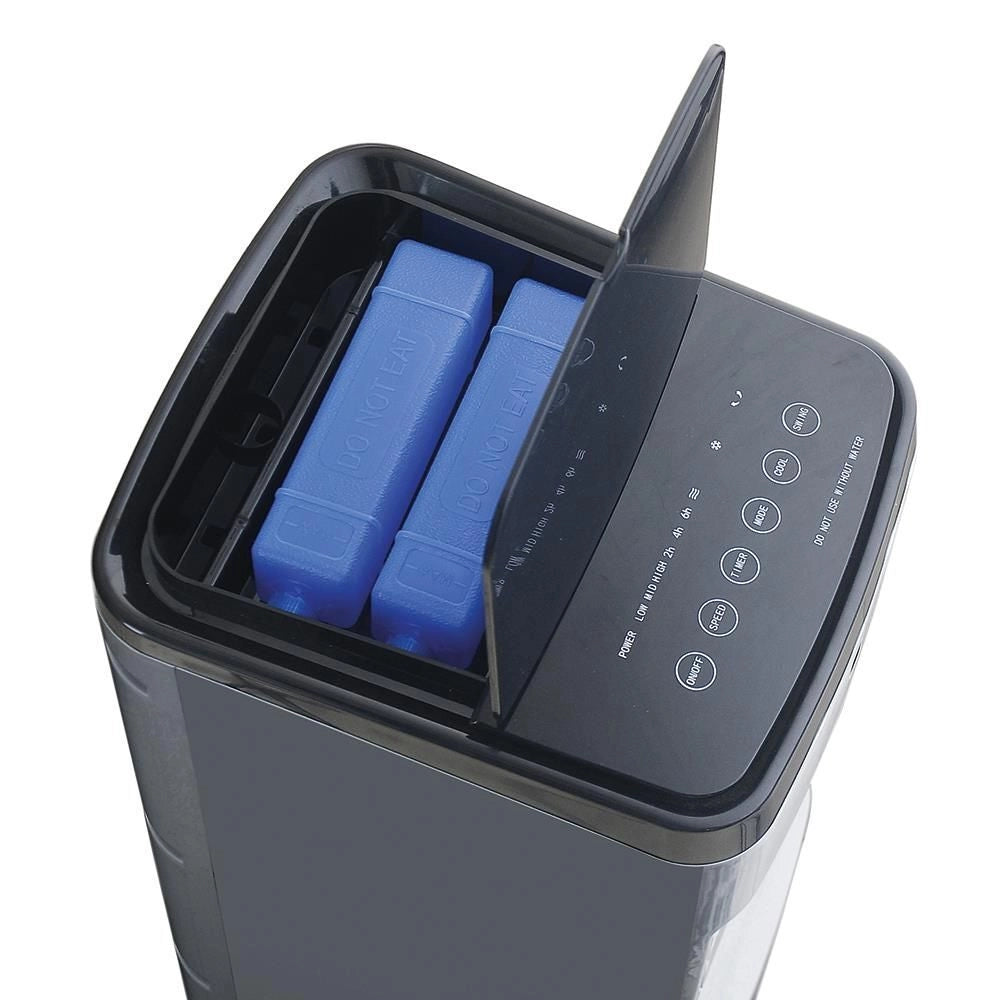Ardes AR5AMR08 Penny Q-Black Raffrescatore Evaporativo 4 L 234 m³-h 60 W Telecomando Timer 12h colore Nero