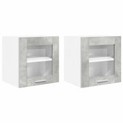 Armadio pensile | Mobile da Cucina Riga 2 pz Grigio cemento 40 x 31 x 40 cm