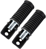 Sostegno Pedale Posteriore Passeggero - Resistente Alluminio/Gomma - Sostegno Pedale Motociclo - Adatto per GN125/QJ25/GS125/GT125-5 - Facile da Installare - Progettato Antiscivolo
