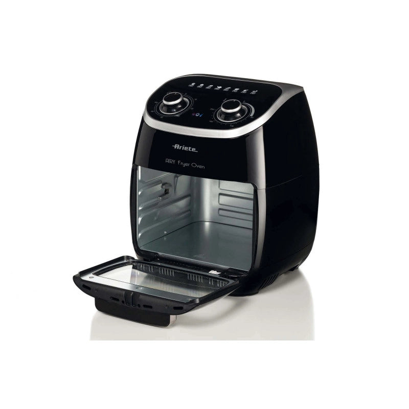 Friggitrice ad Aria e Forno con Girarrosto - 2000 Watt - 11 Litri - Nero