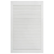 Porta a persiana in legno massello di pino anta per mobile anta per mensola rivestimento per armadio guardaroba paravento bianco 99,3 x 59,4 cm 02_0003889
