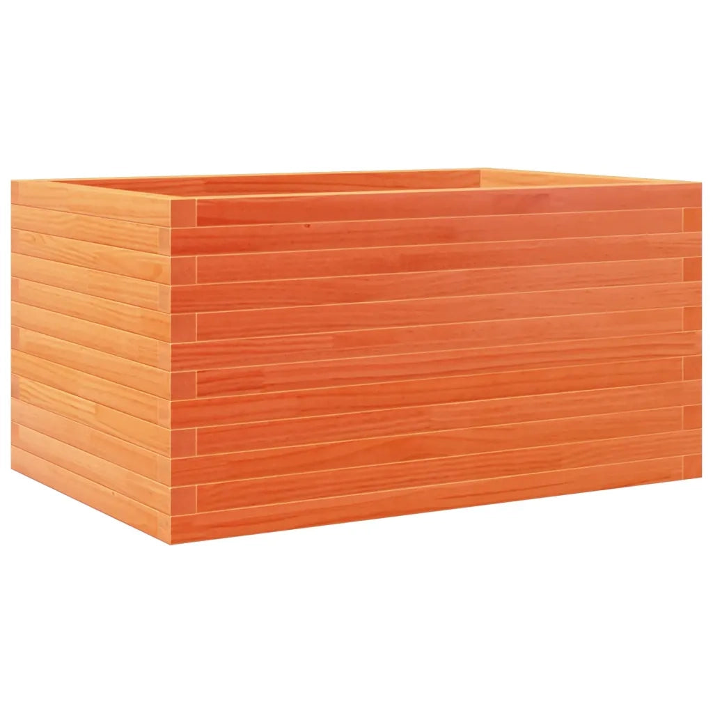 Fioriera Giardino-Vaso da Esterno-Contenitore per Piante Marrone Cera 90x60x45,5cm Legno Massello Pino
