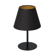 Lampada da tavolo nera 33 cm interno oro Arden E27 Luminex