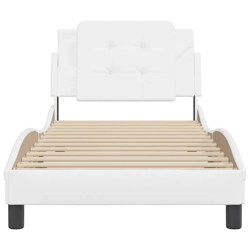 Giroletto senza Materasso Zadar Bianco 80x200 cm in Similpelle 3208143