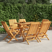 Sedie da Giardino Pieghevoli 6pz 61x67x90cm Legno Massello Teak 3155056