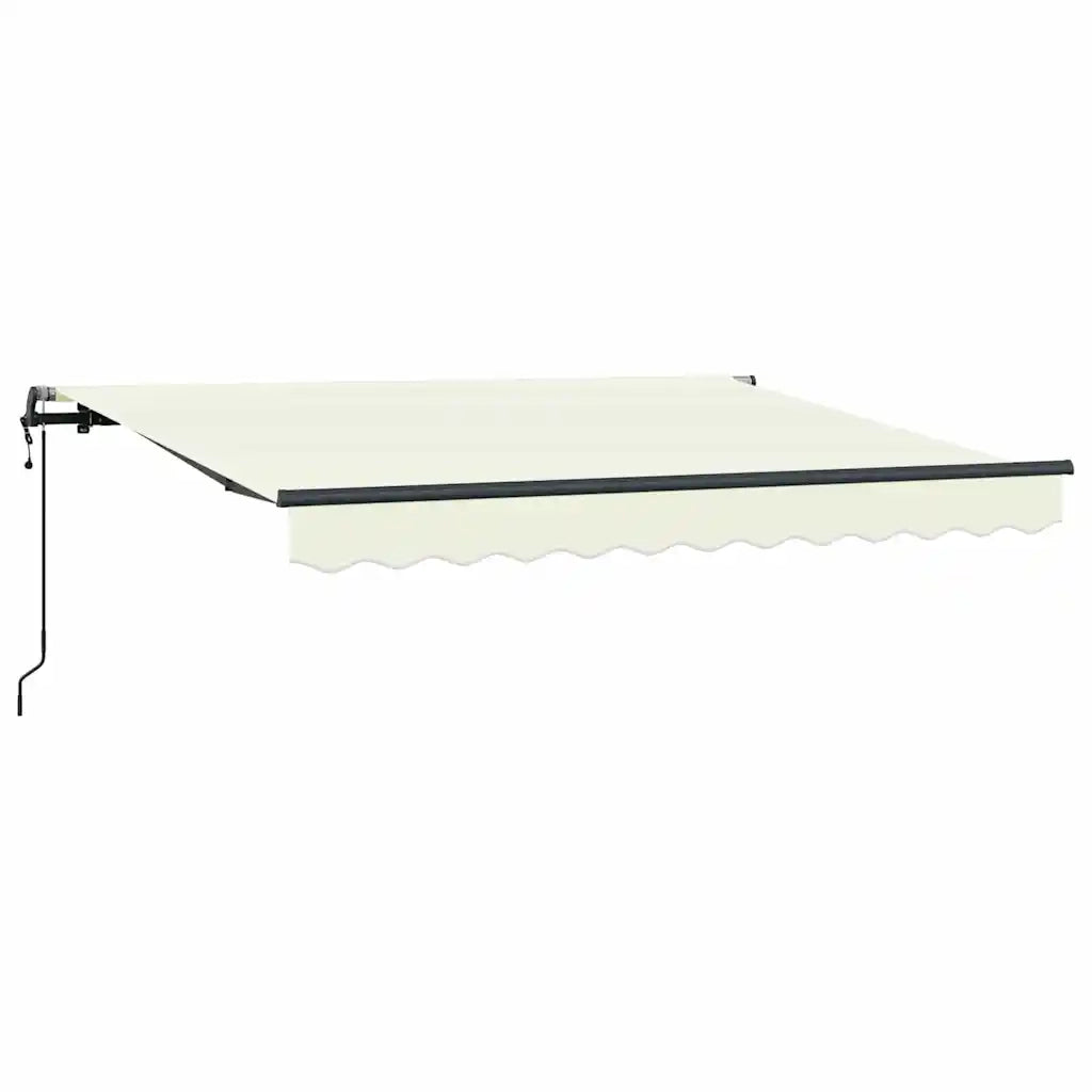 vidaXL Tenda Retrattile Crema 300 x 200 cm Poliestere e Alluminio