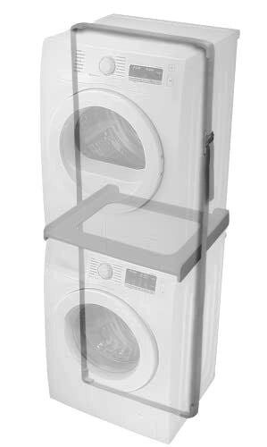 IGenio 997 Kit Sovrapposizione Colonna Lavatrice Asciugatrice Universale 60x60 cm Poliuretano colore Antracite