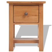 Comodino-Tavolino da notte 36x30x47 cm in Legno Massello di Rovere