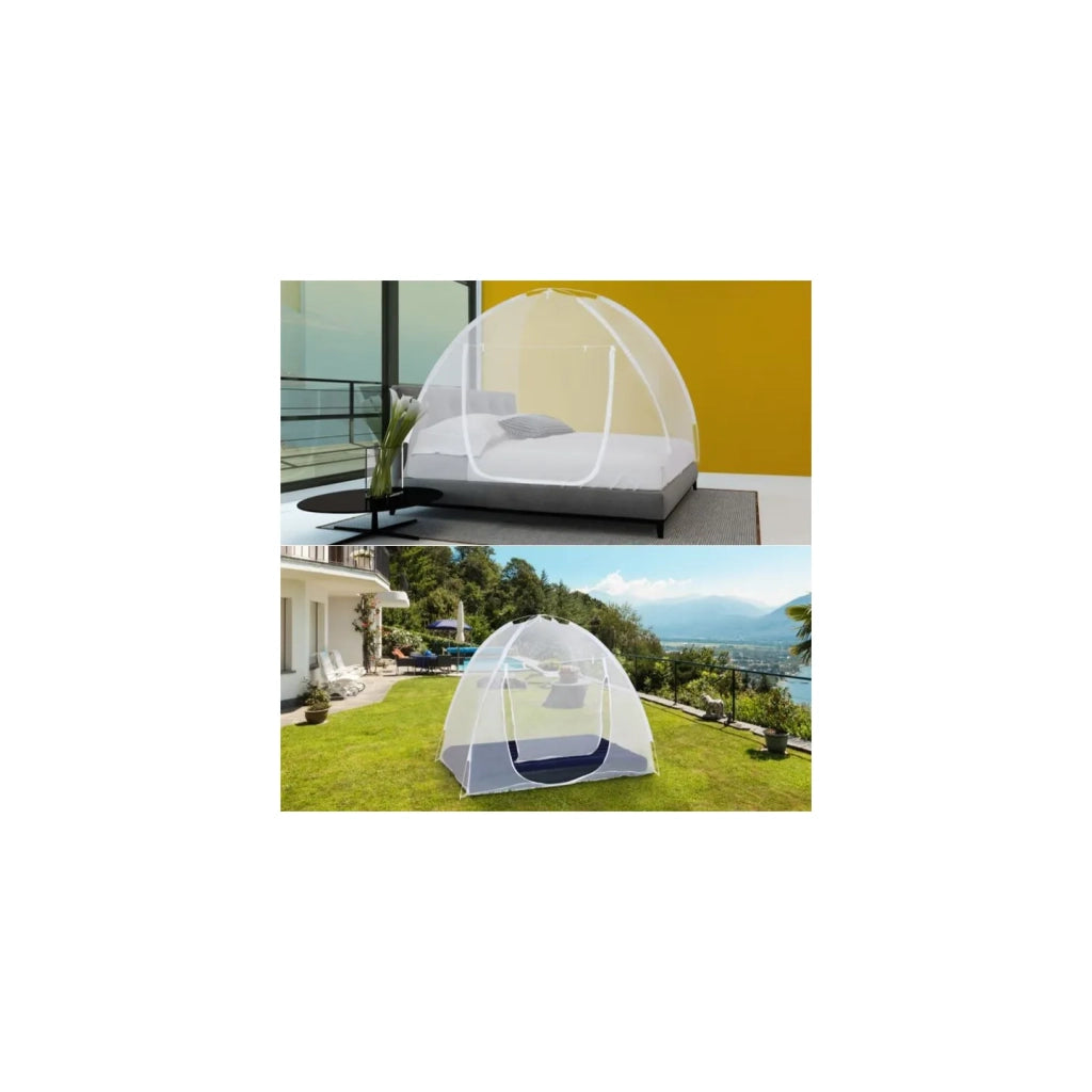 ProBache - Zanzariera a cupola pop-up di grandi dimensioni (195x180 cm), mobile, per letto