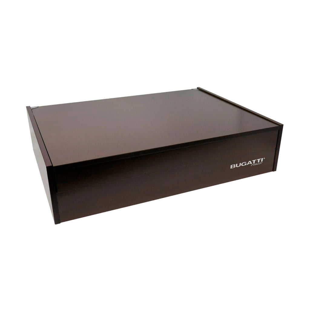 OPTICAL Ghiera Argento Anticato, Posate Set 49 Pz, Scatola Wenge, Colore: Bianco