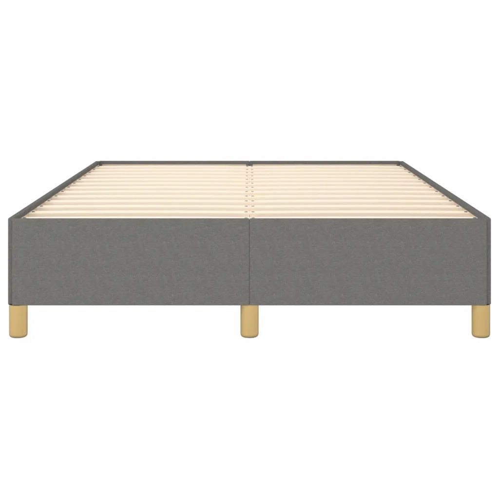 Giroletto senza Materasso-Struttura Letto Grigio Scuro 140x200 cm Tessuto 799289