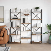 vidaXL Libreria Legno vecchio 156 x 25 x 167.5 cm Legno multistrato
