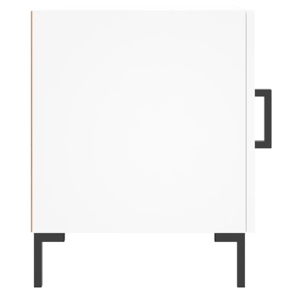 Comodini 2 pz-Set di 2 Tavolino da notte Bianchi 40x40x50 cm in Legno Multistrato 769671