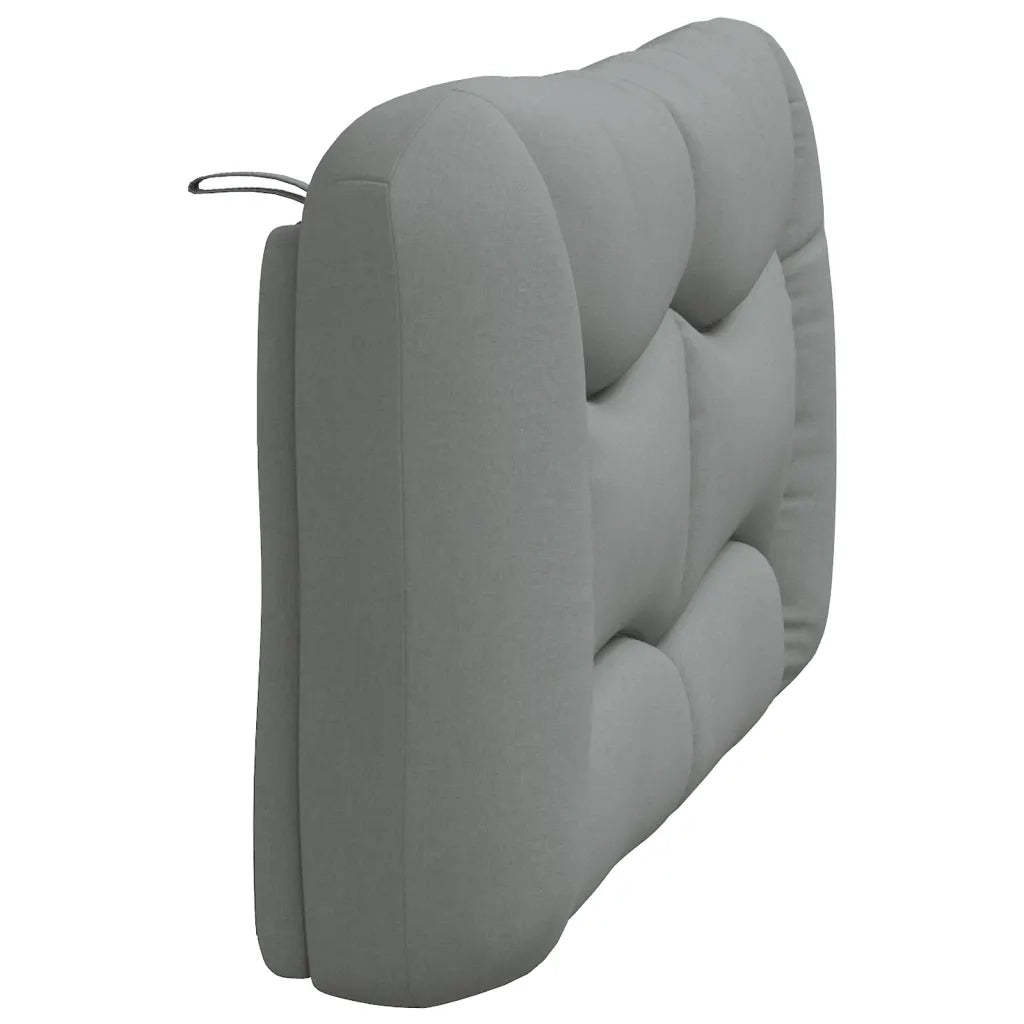 Cuscino Testiera Hvar Grigio Chiaro 120 cm in Tessuto CFW2045698